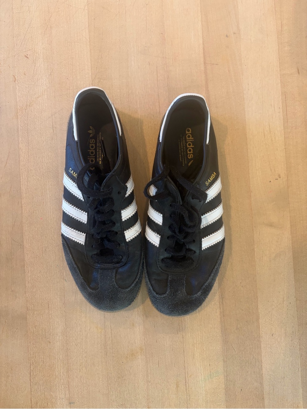 adidas Women's Black White Gum Classic Sambas